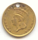 1862 Gold Dollar — photo from another recent sale
