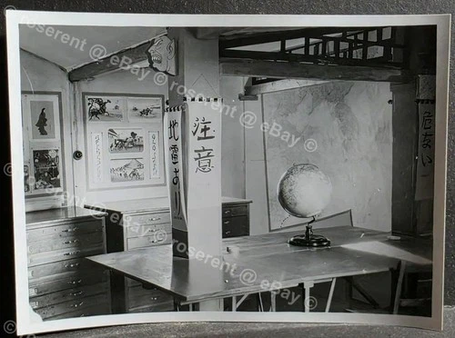 WW2 RAF Intelligence library - O.T.C. Far East Training Room #2 photo 16 by 12cm