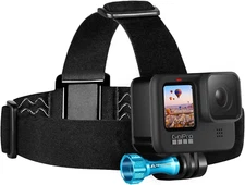 Head Strap Mount Compatible with Gopro Hero 13 12 11 10 9 8 7 6 5 4 3 3+ 2 1 Her