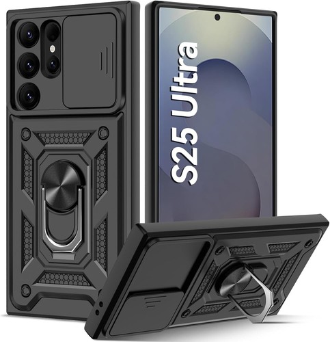 COVER PER SAMSUNG GALAXY S25 ULTRA CUSTODIA MAGNETICA ANELLO ARMOR RING RIGIDA - 第 1/21 張圖片