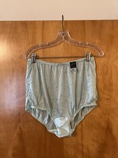 Vanity Fair Panties 15712 Brief Silvery Pine Panty Vintage Nylon NWT Macys 8 XL