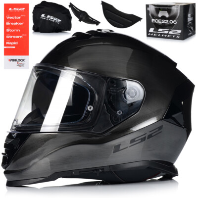 Motorradhelm | LS2 FF800 STORM II Jeans | Integralhelm | Helm mit Sonnenblende
