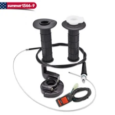 For Coleman CT200U Trail 200 Mini 196cc Bike Throttle Hand Grips Cable Clamp Kit
