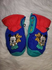Vtg Mickey Mouse Infant Snow Gloves Mickeys For Kids
