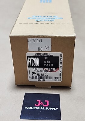 *BRAND NEW* Alpha Wire FIT300 3/8'' Black 25 X 4Ft [100Ft Total] + Warranty!