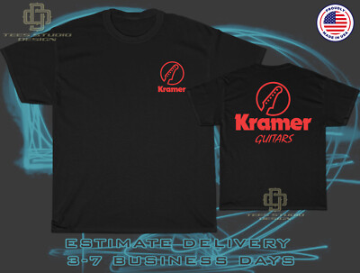 New Tee Kramer Guitars Logo Men's T-Shirt American T-Shirt Size S-5XL