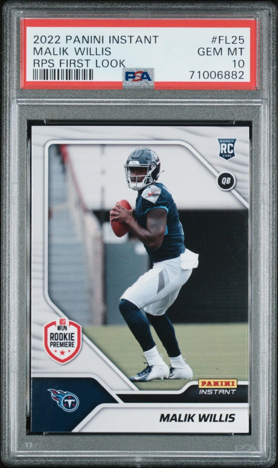 Malik Willis Panini Instant Rps First Look #FL25 Base