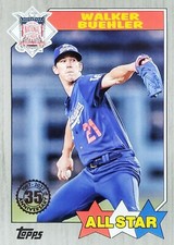 2022 Topps Walker Buehler 1987 All-Star Insert BLACK PARALLEL #/299 ⚫️ Dodgers