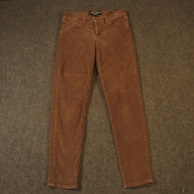 Lucky Brand Sofia Skinny Jeans Womens 6/28 Brown Corduroy Pockets 28x28  Soft