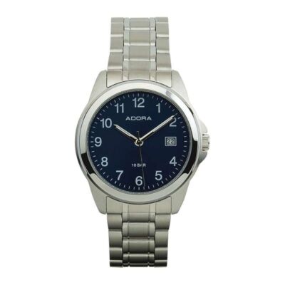 Adora Herren Armbanduhr Ø 39mm Edelstahl Datum Faltschließe 10 BAR 
