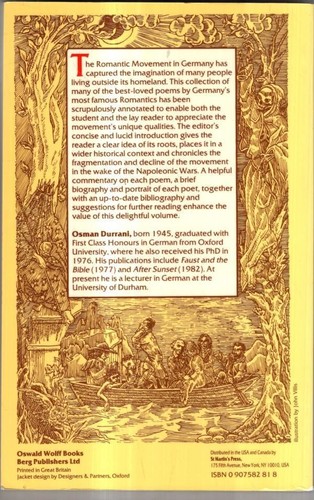 German Poetry of the Romantic Era: An Anthology : Osman Durrani (ed) - Imagen 2 de 2