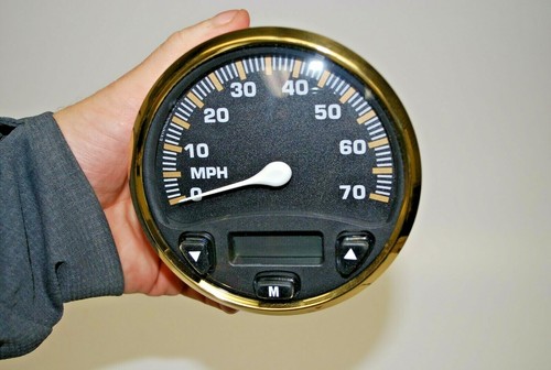 Johnson Evinrude E-Tec Icon Series Speedometer - Deoth Sounder Gauge 775816 - Foto 2 di 2