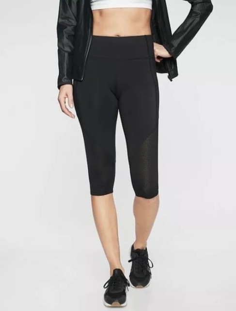 Athleta Contender Mesh Crop Tights 