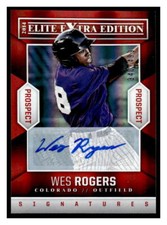 2014 Panini Elite Extra Edition #86 Wes Rogers Prospect Signatures#/499