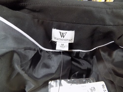 WORTHINGTON WOMEN'S CAREER BLAZER BLACK SIZE M LINED NEW - Picture 7 of 8