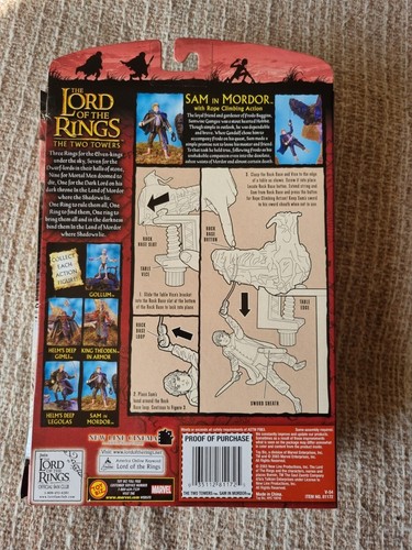 LORD OF THE RINGS ● TTT ● SAM In MORDOR ● by TOYBIZ 2003 ● NISB - Picture 3 of 5
