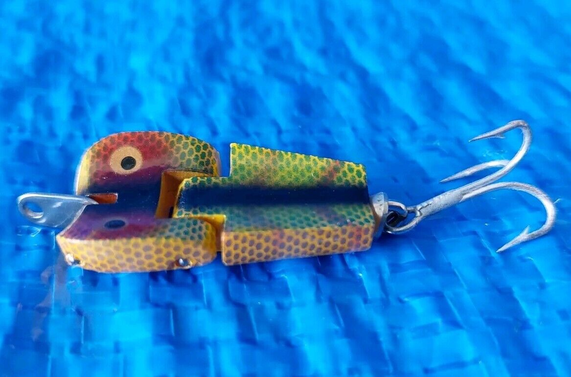 Heddon Tiny Stingaree Vintage Fishing Lure Perch Green Red Heddon Tiny Stingaree Vintage Fishing Lure Perch Green Red