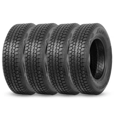 205 75 15 Trailer Tires ST205/75D15 6Ply Load Range C Tubeless Heavy Duty Set 4 