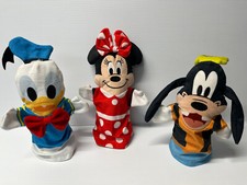 3 Melissa And Doug Disney Baby Hand Puppets - Minnie Mouse - Goofy - Donald Duck