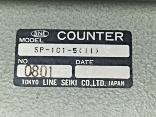 TOKYO LINE SEIKI SP-101-5(11) 5 DIGIT MECHANICAL COUNTER WITH PUSH BUTTON RESET - Picture 2 of 12