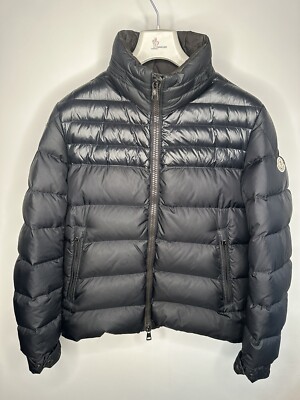 Moncler Dinant Giubbotto Matte/Shiny Puffer Jacket Blue Medium Size  UK