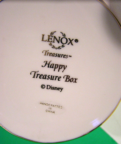 LENOX HAPPY TREASURE BOX -- -- Disney Snow White -- -- NEW in BOX with COA - 第 4/8 張圖片