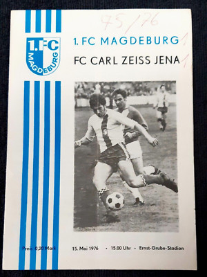 Programme De Match 1er FC Magdebourg Vs FC Carl Zeiss Jena 1969/70 - Oberliga RDA - Occasion Avec Traces D'usage