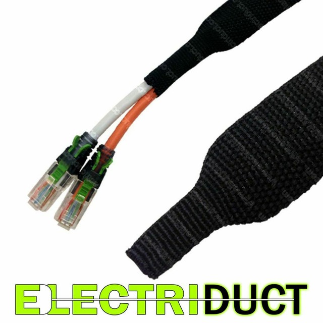 Electriduct 1.25" Heat Shrinkable Braided Sleeving 25 FT eBay