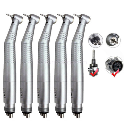 5* Dental Handstück High Speed LED Fiber Optic Handpiece Turbine 4-Loch SALE DHL