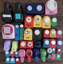 HUGE MIXED LOT 40 PAPER CRAFT PUNCHES Scrapbooking HOLIDAYS SHAPES FLOWERS