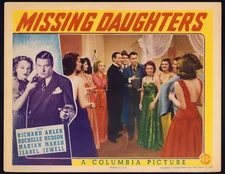 MISSING DAUGHTERS Original Movie Lobby Card Poster Rochelle Hudson Crime Mystery