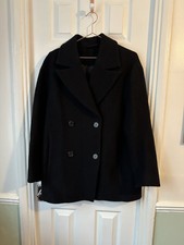 Other Stories Stockholm Wool Blend Boucle Jacket Coat Size 38