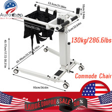 Electric Patient Lift Transfer Chair, Foldable Wheelchair And Car Transfer 90W