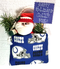 Indianapolis Colts Holiday Ornament Football FANS Santa Handcrafted NFL