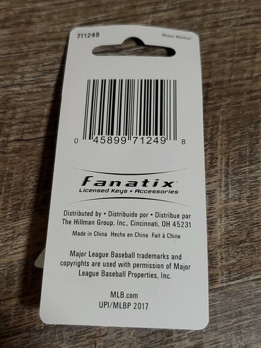 OFFICIAL MLB MIAMI MARLINS KEYCHAIN BRAND NEW WITH TAGS FANATIX - Picture 4 of 4