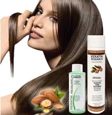 Original Keratin Hair Treatment Argan oil Instantly Straightens Smooths 300ml