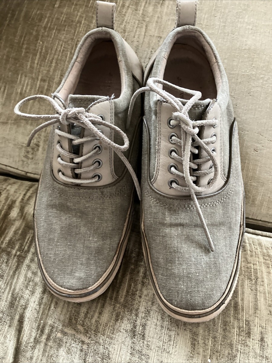 John Varvatos Men's Casual Dress Sneakers Tan Gray Size