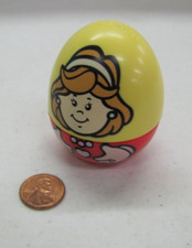 1995 Hasbro Weeble Wobble Woman W/ Light Brown Hair Weebles Vintage Toy
