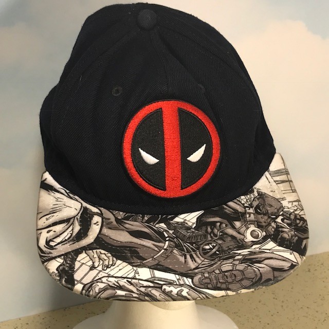 DEADPOOL HAT BASEBALL CAP VINTAGE MARVEL COMICS SNAPBACK RED BLACK