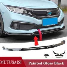 For Honda Civic 16-21 Front Bumper Lip Splitter Spoiler Underbody Wing Body Kits