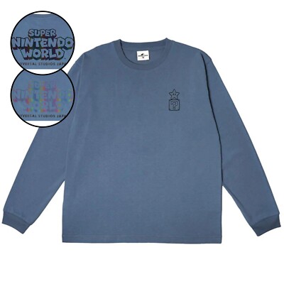 archive japanese label long sleeve カットソー USJ Universal Studios Japan Super Nintendo World Long Sleeve T