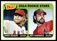 2014 Topps Heritage Buddy Boshers & Matt Shoemaker #194 RC Angels