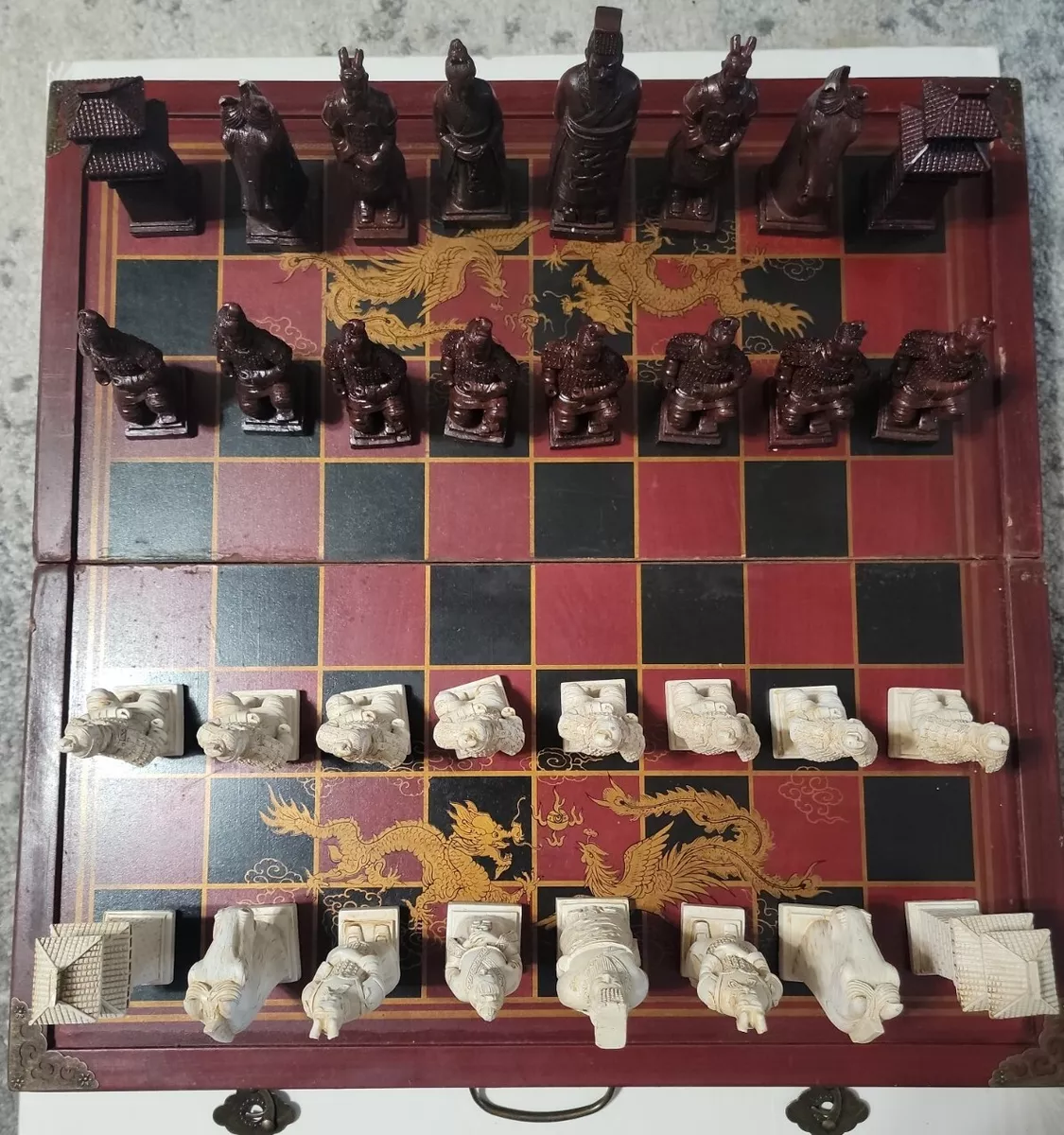  Ireav Retro Terracotta Warriors Chess Set for Kids and