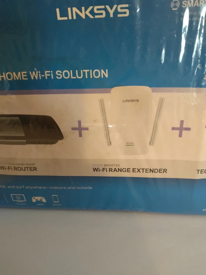 Linksys F5Z0636 All-in-One WiFi Solution w/ AC1750 Router & AC1200 Extender - Image 2 of 3