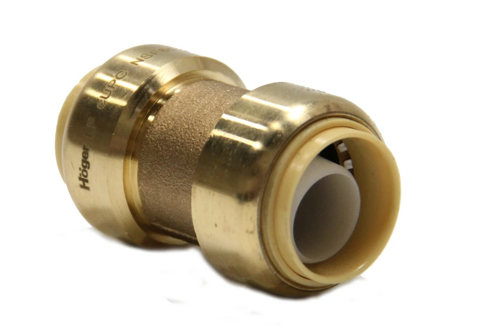 EFIELD 10 PIEZAS 3/4" X 3/4" ACOPLAMIENTOS PUSH FIT ACCESORIOS DE LATÓN CON CLIP, SIN PLOMO Foto 4 de 4