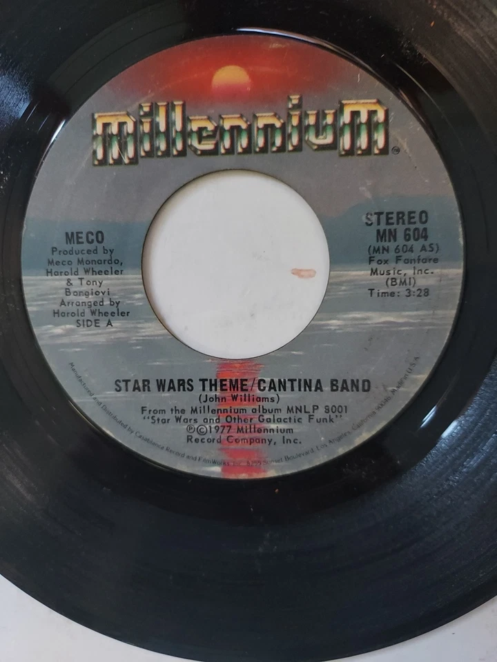 45 RPM Vinyl Record Meco Star Wars Theme/Cantina Band VG - Image 2 of 4