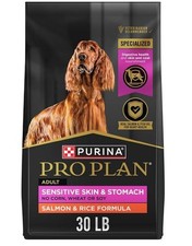 Purina Pro Plan Sensitive Skin and Stomach Dog Food Dry, Adult Salmon 30 lb.