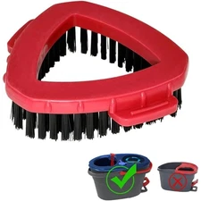 2-Tank Spin Mop Replacement Scrub Brush Stiff Bristle All Purpose Triangle Mop