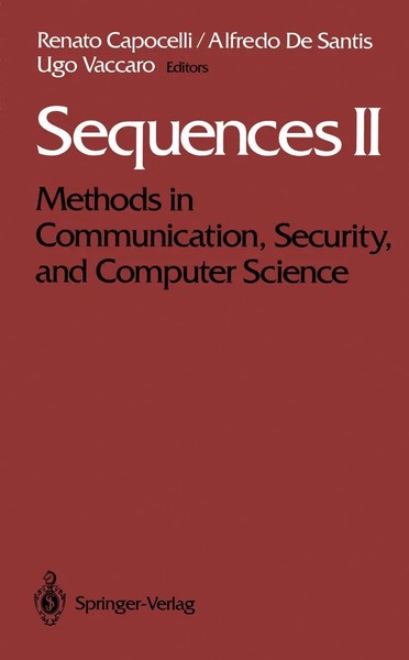 Renato Capocelli (U. A.) | Sequences II | Taschenbuch | Englisch (2011) | Xvii-image