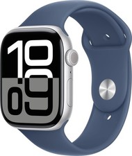 Apple Watch 10 GPS Alu Silver 46mm A3000 Blue Silicon Band, NEU Sonstige